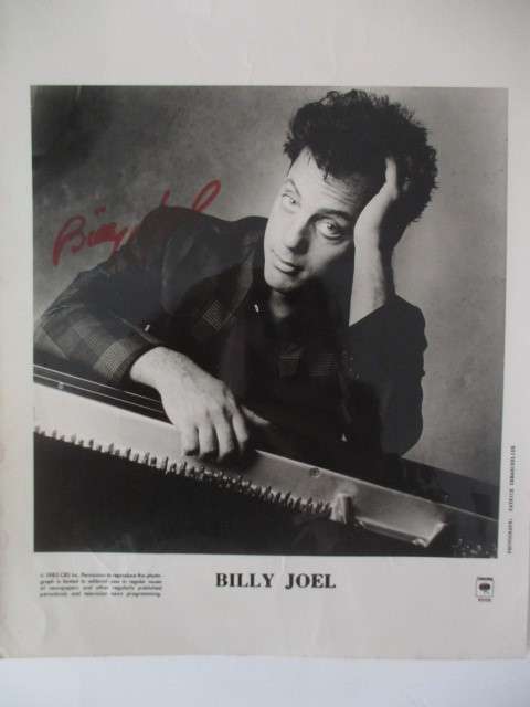 AUTOGRAPHED / SIGNED - BILLY JOEL  A4 SIZE