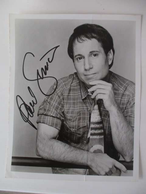 AUTOGRAPHED / SIGNED - ART GARFUNCKLE AND PRINTED PAUL SIMON SINGER