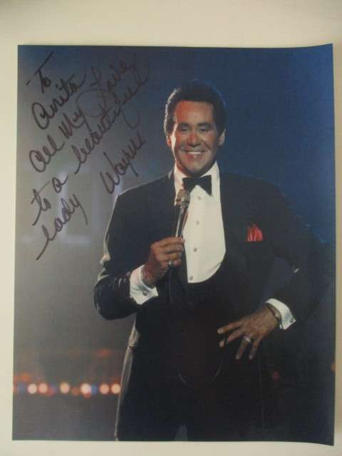 AUTOGRAPHED SIGNED WAYNE NEWTON LICENCE TO KILL SINGER A4