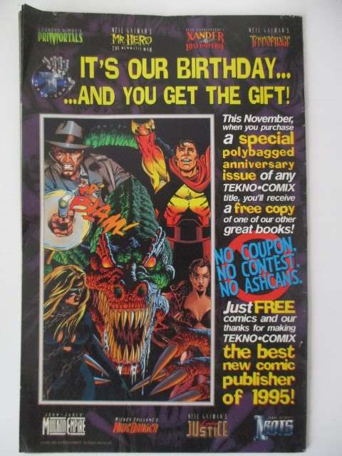 TEKNO COMICS  - XANDER IN UNIVERSE NO. 3  VOL.1  1996