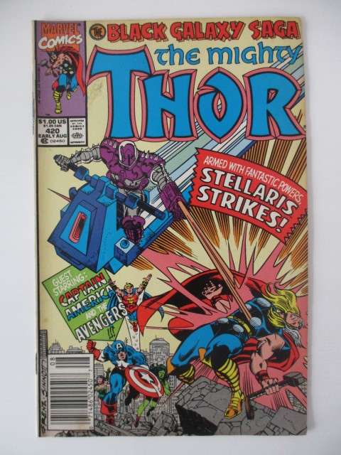 MARVEL COMICS - THE MIGHTY THOR -  VOL. 1  NO. 420  1990