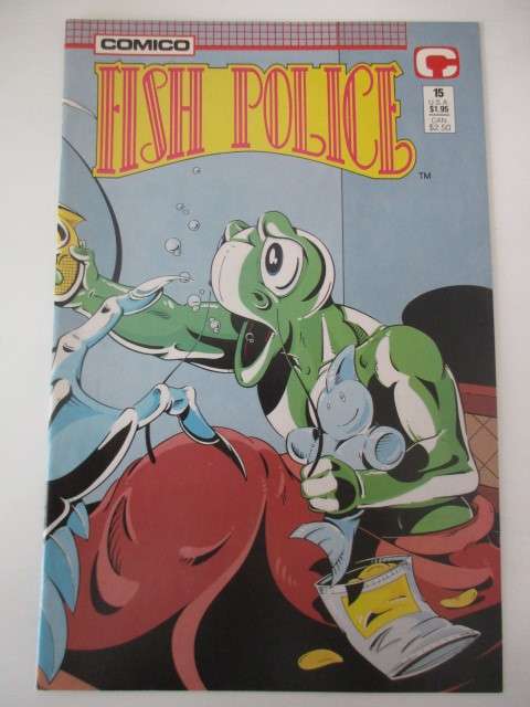 COMICO  COMICS - FISH POLICE -  NO. 15  1989