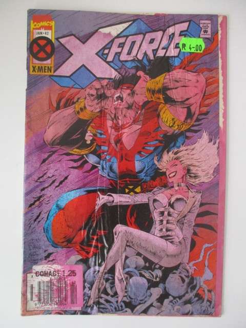 MARVEL COMICS -  X-FORCE -  VOL. 1  NO, 42  1995  - ERROR COMIC MESSED INK