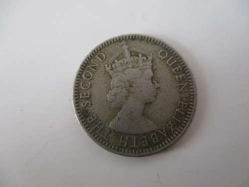 SEYCHELLES - 25c  COIN 1973  -  6 PENCE SIZE