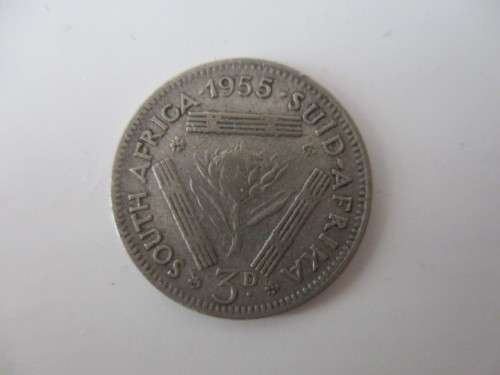 1955 3 PENCE COIN  OR TICKY