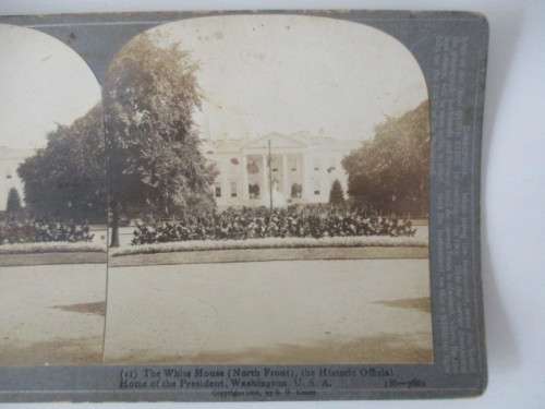 VICTORIAN STEREOSCOPE CARD THE WHITE HOUSE