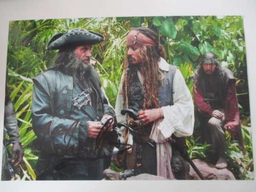 AUTOGRAPHED SIGNED / IAN MCSHANE - PIRATES OF THE CARRIBEAN  A4