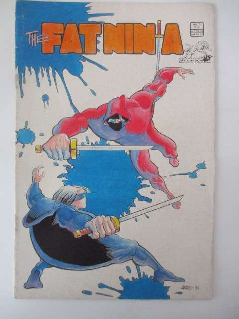 SILVERWOLF COMICS  - THE FAT NINJA  VOL. 1 NO. 3 1986