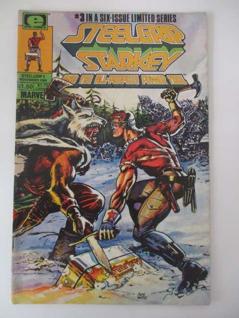 MARVEL COMICS - STEELGRIP STARKEY -  VOL. 1 NO. 3 1986