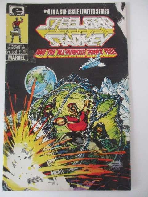 MARVEL COMICS - STEELGRIP STARKEY -  VOL. 1 NO. 4 1986