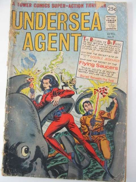 TOWER COMICS  UNDERSEA AGENT -  NO. 2 1066