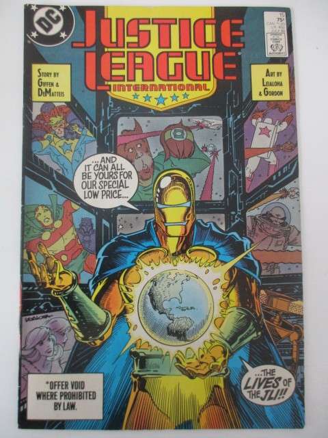 DC COMICS - JUSTICE LEAGUE -  NO. 15 1988