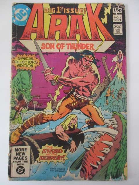 DC COMICS - ARAK IST ISSUE - SON OF THNDER -   VOL.1 NO. 1  1981