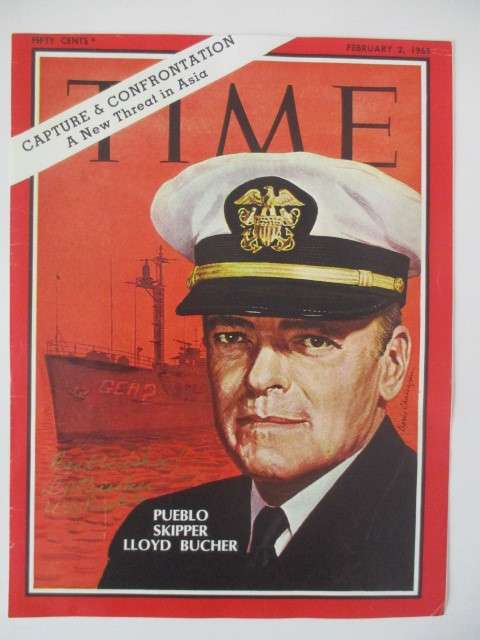 AUTOGRAPHED SIGNED -  CAPTAIN LLOYD BUCHER  AND WIFE WRITTEN LETTER - USS PUEBLO AGER - 2 SHIP   A4