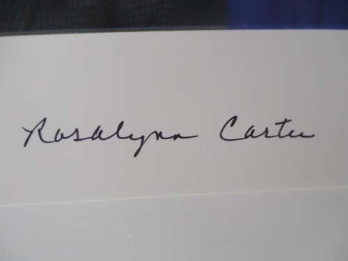 AUTOGRAPHED / SIGNED -  USA PRESIDENT - JIMMY CARTER AND ROSALYN CARTER PRESIDENT  A4