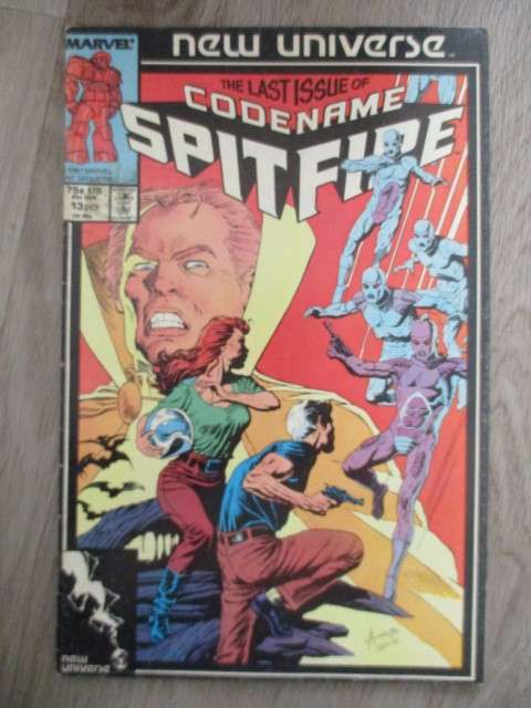 MARVEL COMICS - CODENAME SPITFIRE  -  VOL. 1  NO. 13  1987  - LAST ISSUE