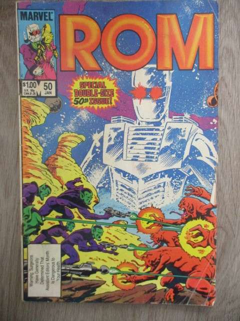 MARVEL COMICS - ROM SPACEKNIGHT -  50TH ISSUE -   VOL. 1  NO. 50  1984