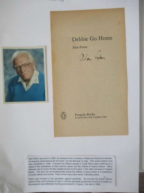 Autographed signed  ALAN PATON 1903 -1988 AND HIS WIFE ANNE PATON