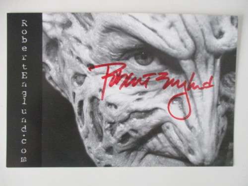 AUTOGRAPHED SIGNED - ROBERT ENGLUND  IS  "FREDDY KRUGER""!!!!   AUTHENTICICATED!!!
