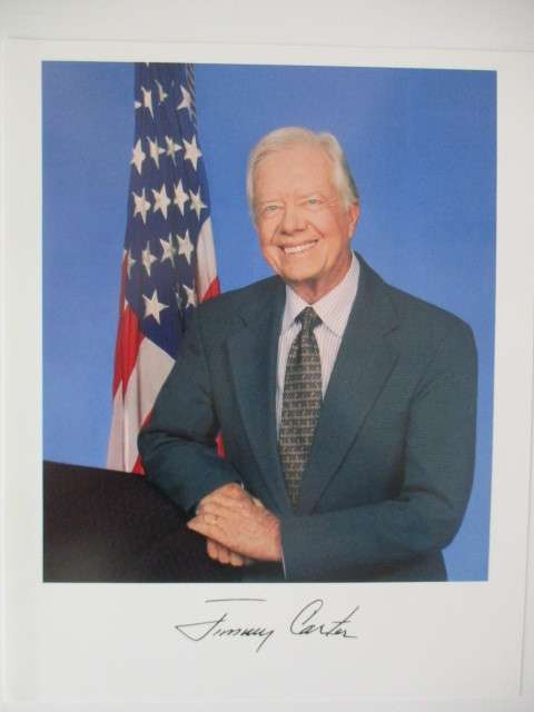 PRINTED AUTOGRAPH -  PRESIDENT JIMMY CARTER AND MRS CARTER THANK YOU NOTES