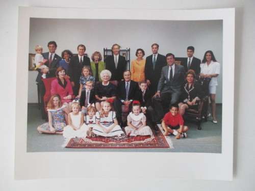 PHOTOGRAPH OF WHOLE BUSH FAMILY  -  25 1/2 CM X  20 CM