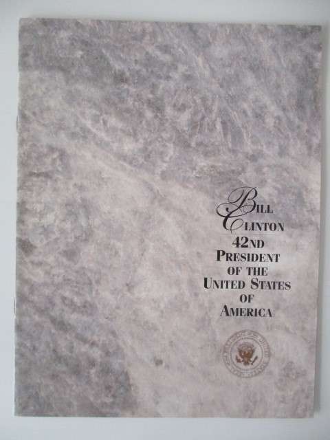 PRINTED AUTOGRAPH - BILL CLINTON AND FREE BOOKLET A4 SIZE
