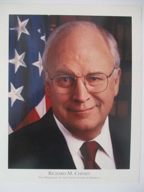PHOTOGRAPH - RICHARD CHENEY A4 SIZE
