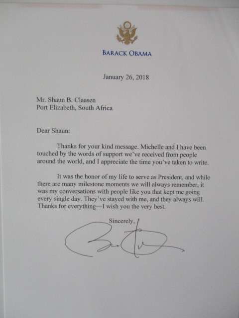 PRINTED AUTOGRAPH - PRESIDENT BARACK OBAMA