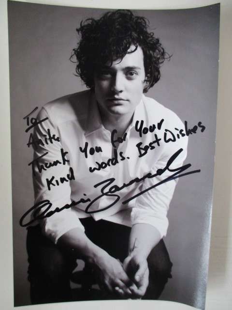AUTOGRAPHED SIGNED - ANEURIN BARNARD - ACTOR FROM CHRONICALS OF NARNIA
