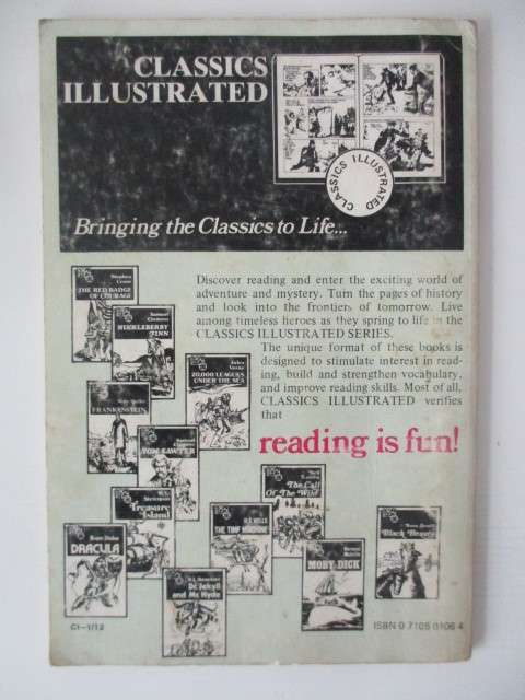 CLASSICS ILLUSTRATED  -  HUCKLEBERRY FINN -COMIC  BOOK -  1981