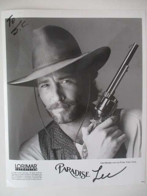 AUTOGRAPHED / SIGNED - LEE HORSLEY - ACTOR FROM PARADISE A4