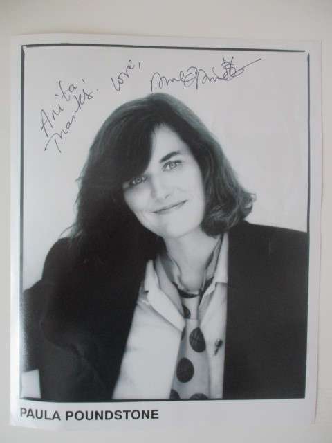 AUTOGRAPHED / SIGNED - PAULA POUNDSTONE  -COMEDIAN ,ACTOR, AUTHOR A4