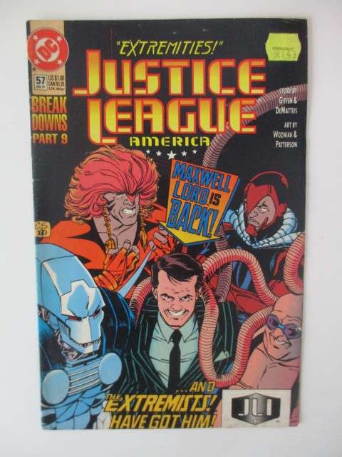 DC COMICS - JUSTICE LEAGUE -  NO. 57   1991