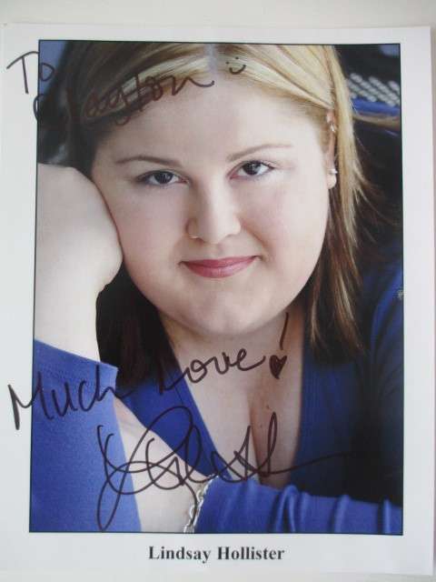 AUTOGRAPHED / SIGNED - ACTOR LINDSAY HOLLISTER - GET SMART - A4 SIZE