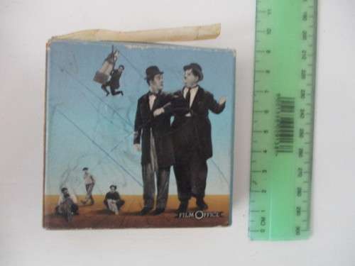 VINTAGE 8 MM MOVIE FILM IN ORIGINAL BOX - CHARLIE  CHAPLIN AND  LAUREL AND HARDY