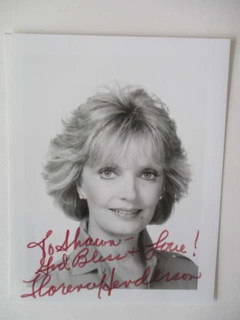 AUTOGRAPHED/ SIGNED - FLORENCE HENDERSON BRADY BUNCH MOTHER