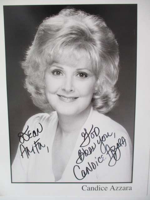 AUTOGRAPHED / SIGNED - CANDICE AZZARA - CATCH ME IF YOU CAN  - A4 SIZE