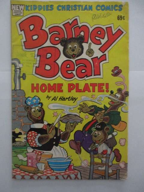 BARBOUR COMICS -  BARNEY BEAR -  1986 -  4 FREE HERO CARDS