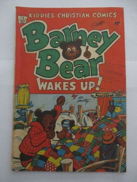 BARBOUR COMICS - BARNEY BEAR -  1977 - BACK COVER MISSING - 4 FREE HERO CARDS