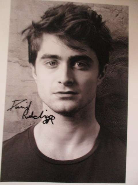 PRINTED AUTOGRAPH - DANIEL RADCLIFFE - HARRY POTTER A4 SIZE