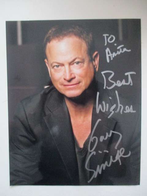 AUTOGRAPHED / SIGNED - GARY SINISE - APOLLO AND FOREST GUMP A4 SIZE