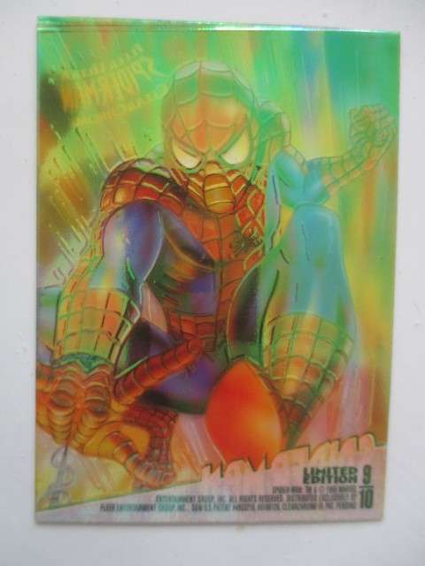 CLEAR CHROME - FLEER ULTRA TRADING CARD - SPIDERMAN
