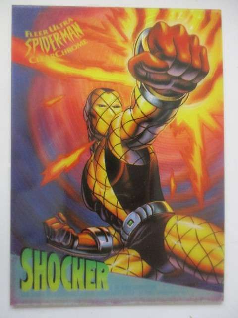 FLEER ULTRA  -  CLEAR CHROME  SHOCKER - TRADING CARD
