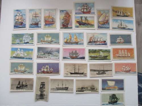 BROOKE BOND TEA CARDS/ CIGARETTE CARDS - SHIPS - (WITH SAILS) 30 CARDS