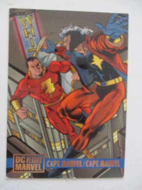 DC VERSUS MARVEL - TRADING CARDS CAPT.  MARVEL