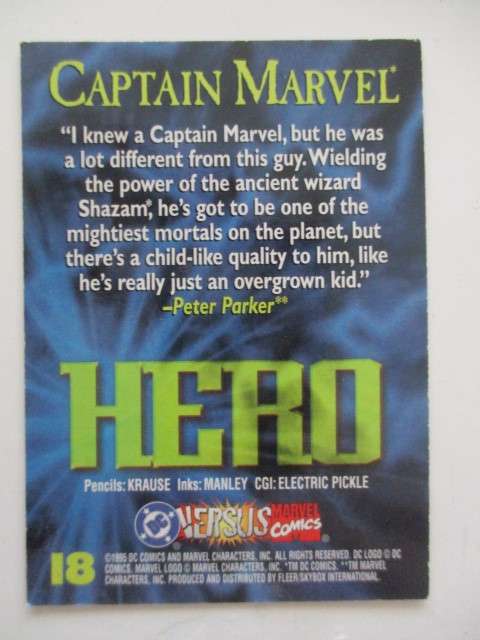 DC VERSUS MARVEL - CAPTAIN MARVEL