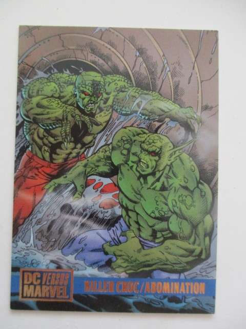 DC VERSUS MARVEL TRADING CARD  - KILLER CROC / ABOMINATION