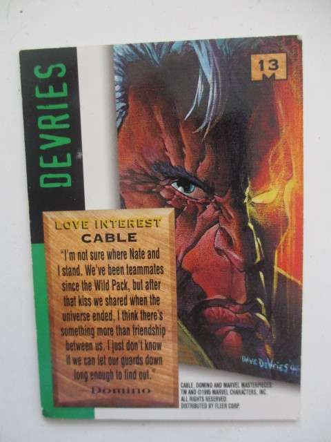 MARVEL MASTERPIECES TRADING CARD  - CABLE