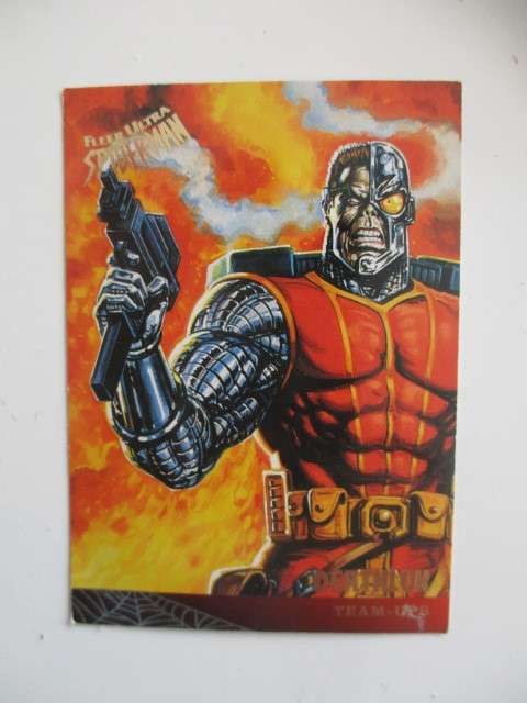 FLEER ULTRA TRADING CARD  -  SPIDER-MAN   TEAM UPS   - DEATHLOK