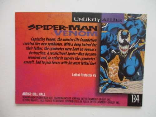 FLEER ULTRA - SPIDER MAN TRADING CARD   - VENOM